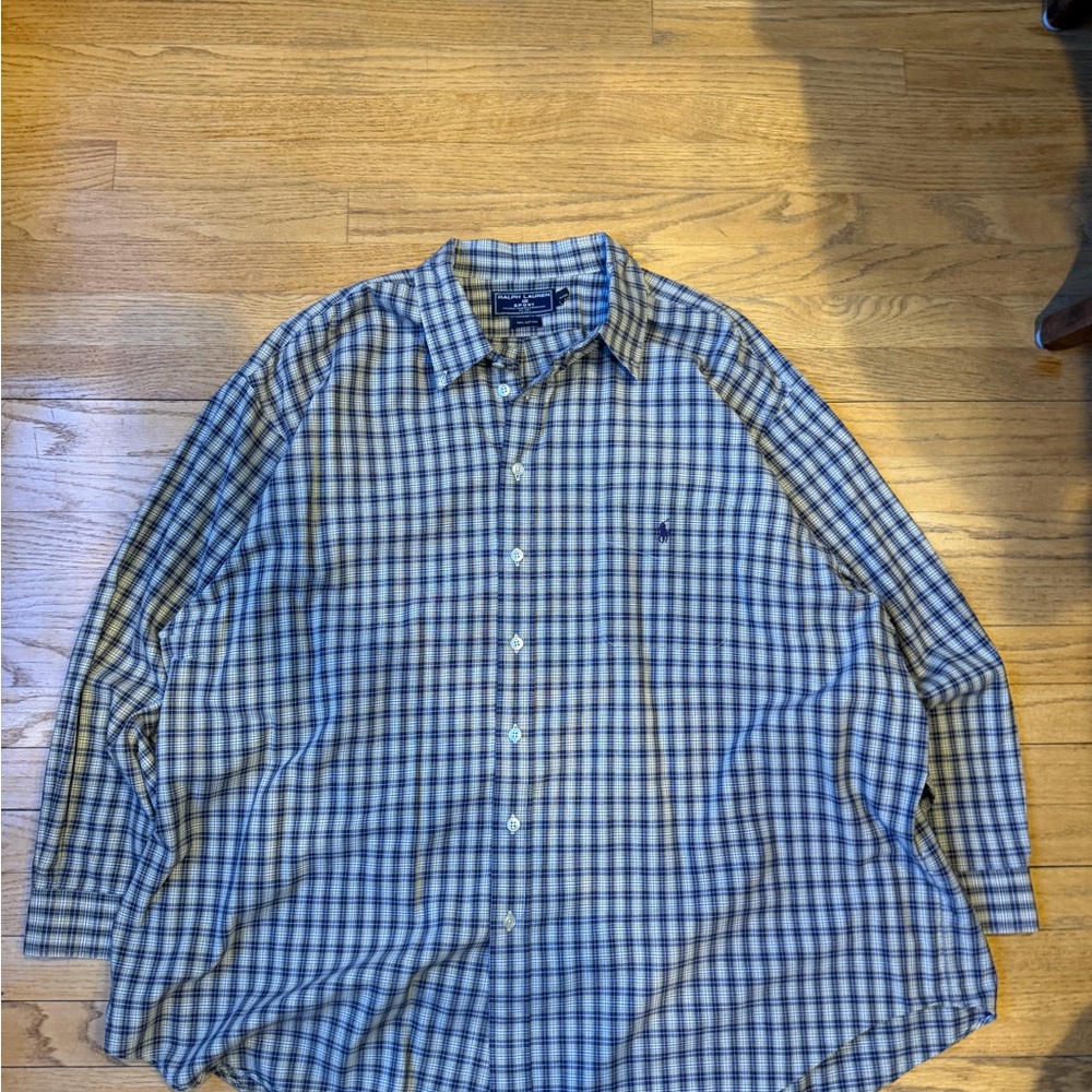 Ralph Lauren Sport Plaid Button Down Shirt Men’s 4X Big